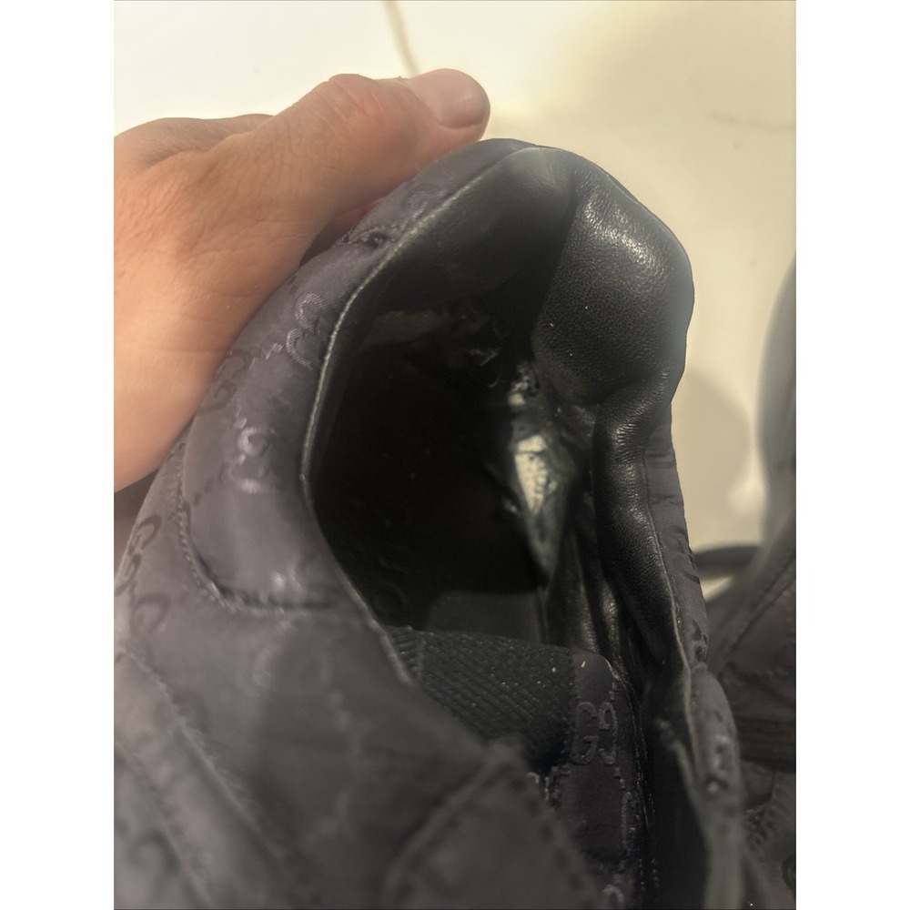 gucci rhyton sneakers Black Monogram Size 12.5 - Picture 10 of 14